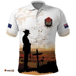 Australia And New Zealand ANZAC Day Polo Shirt Battle Of Beersheba LT05