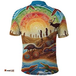 Aboriginal Dreamtime Animals Stories Polo Shirt LT9