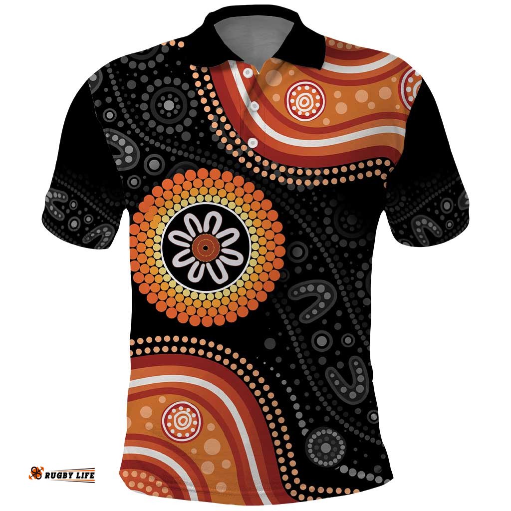 Australia Aboriginal Art Polo Shirt Indigenous Proud LT14