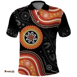Australia Aboriginal Art Polo Shirt Indigenous Proud LT14