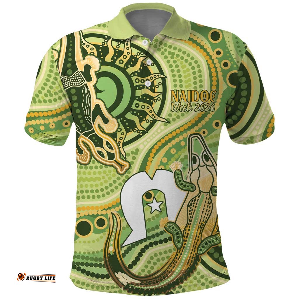 2026 NAIDOC Week 50 Years Deadly Polo Shirt Flows of Time LT7