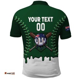 Australia 2026 Baseball Custom Polo Shirt Go Aussie Drip Style LT14