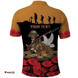 Australia ANZAC Day Personalised Polo Shirt Honouring The Animals That Served LT9