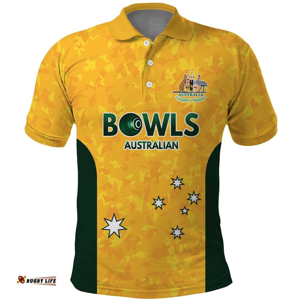 Australian Lawn Bowls Custom Polo Shirt Aussie Minimalist Style LT9