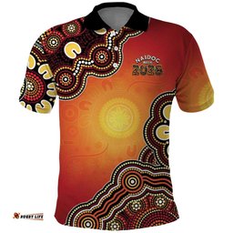 Australia Indigenous NAIDOC Week 2026 Polo Shirt 50 Years Of Deadly LT05