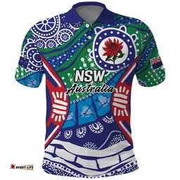 Australia New South Wales Polo Shirt NSW Orta Recens Quam Pura Nites LT9