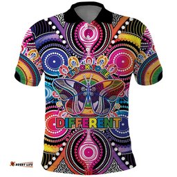 Australia Indigenous Autism Awareness Polo Shirt Its Okay To Be Different LT05