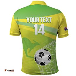 Custom Australia Soccer 2026 Polo Shirt Come On Matildas LT14