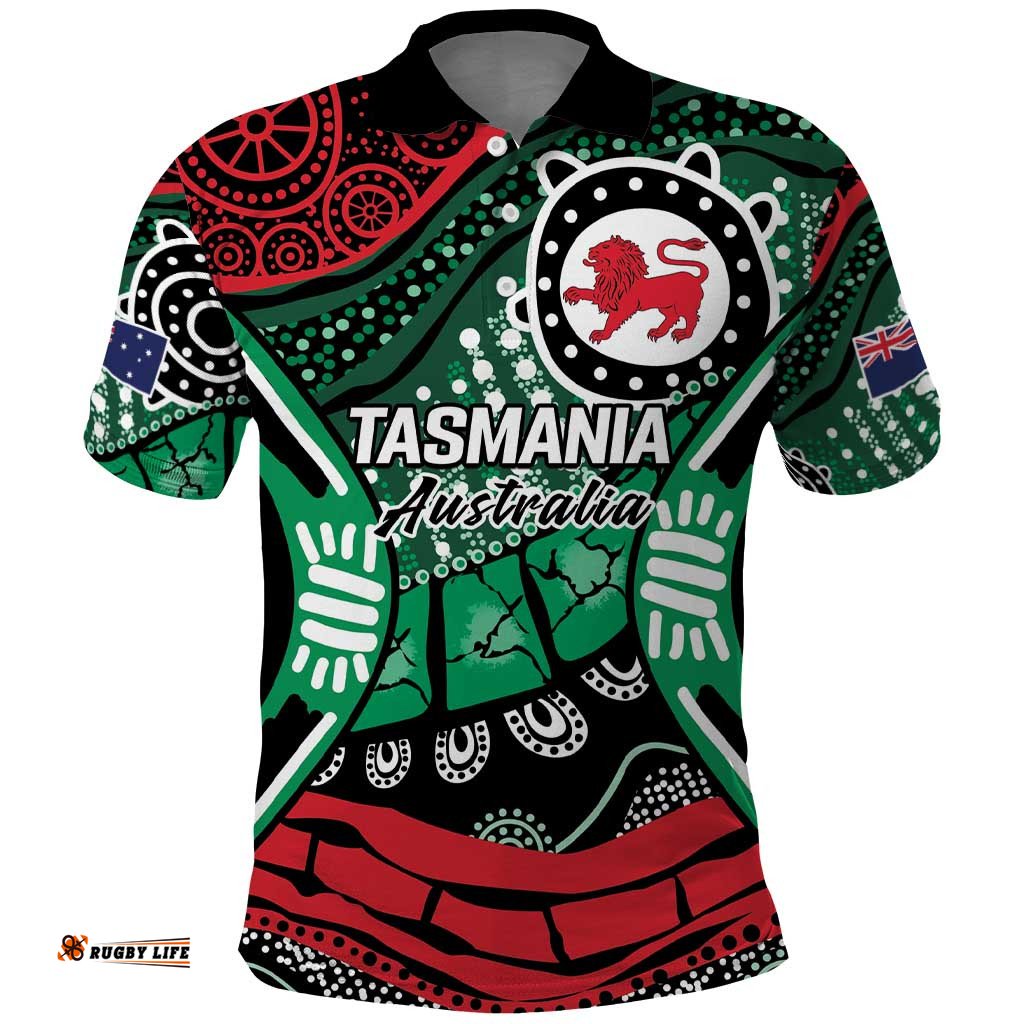 Australia Tasmania State Polo Shirt Ubertas et Fidelitas LT9