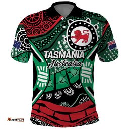 Australia Tasmania State Polo Shirt Ubertas et Fidelitas LT9