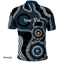 Carlton NAIDOC Week 2026 Personalised Polo Shirt 50 Years of Deadly Aboriginal Art LT14