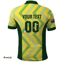 Custom Australia Socceroos 2025 Polo Shirt Forever Golden LT01