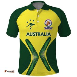 Custom Australia Cricket Spirit 2026 Polo Shirt World T20 Edition LT9