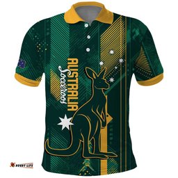 Australia Socceroos 2026 Custom Polo Shirt Go Aussie Kangaroo National Color LT14