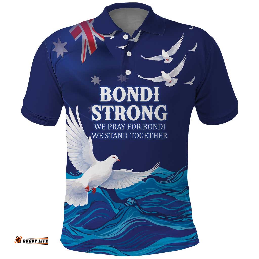 Bondi Beach Pray For Australia Personalised Polo Shirt LT9