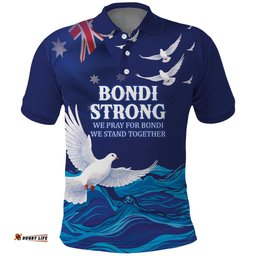 Bondi Beach Pray For Australia Personalised Polo Shirt LT9