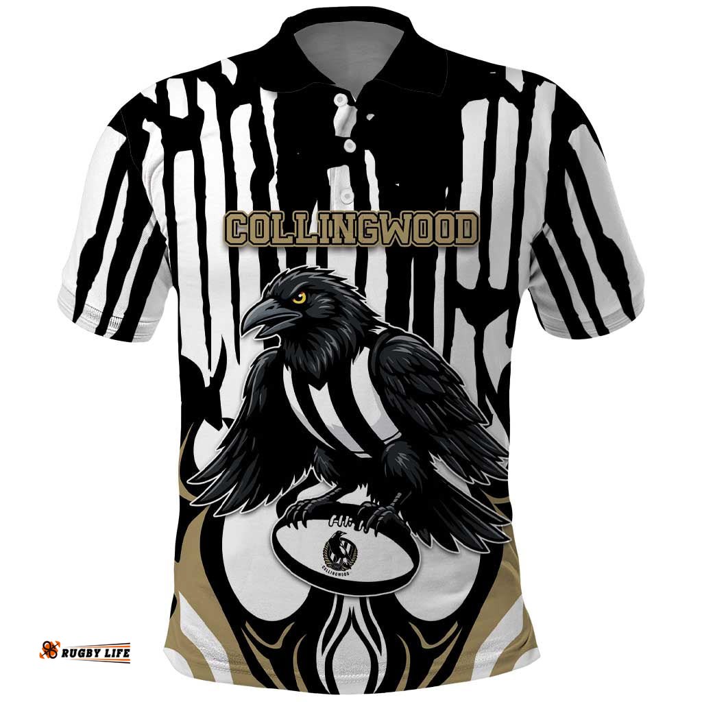 Custom Collingwood Black Polo Shirt Unique Style DT05