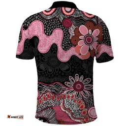 Australia NAIDOC Week 2026 Polo Shirt Aboriginal Contemporary Art LT7