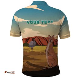 Australia Personalized Polo Shirt Uluru Scenery LT7