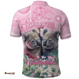 Australia Koala Valentine's Day Polo Shirt Koalified To Be Your Valentine LT14