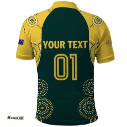 Custom Australia Cricket Polo Shirt Aussies Champions LT01
