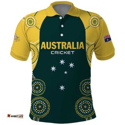 Custom Australia Cricket Polo Shirt Aussies Champions LT01