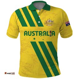 Custom Soccer 2026 Australia Polo Shirt Socceroos Go Glory LT01
