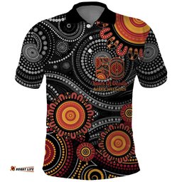NAIDOC Week 50 Years Deadly Personalised Polo Shirt Aboriginal Art LT14