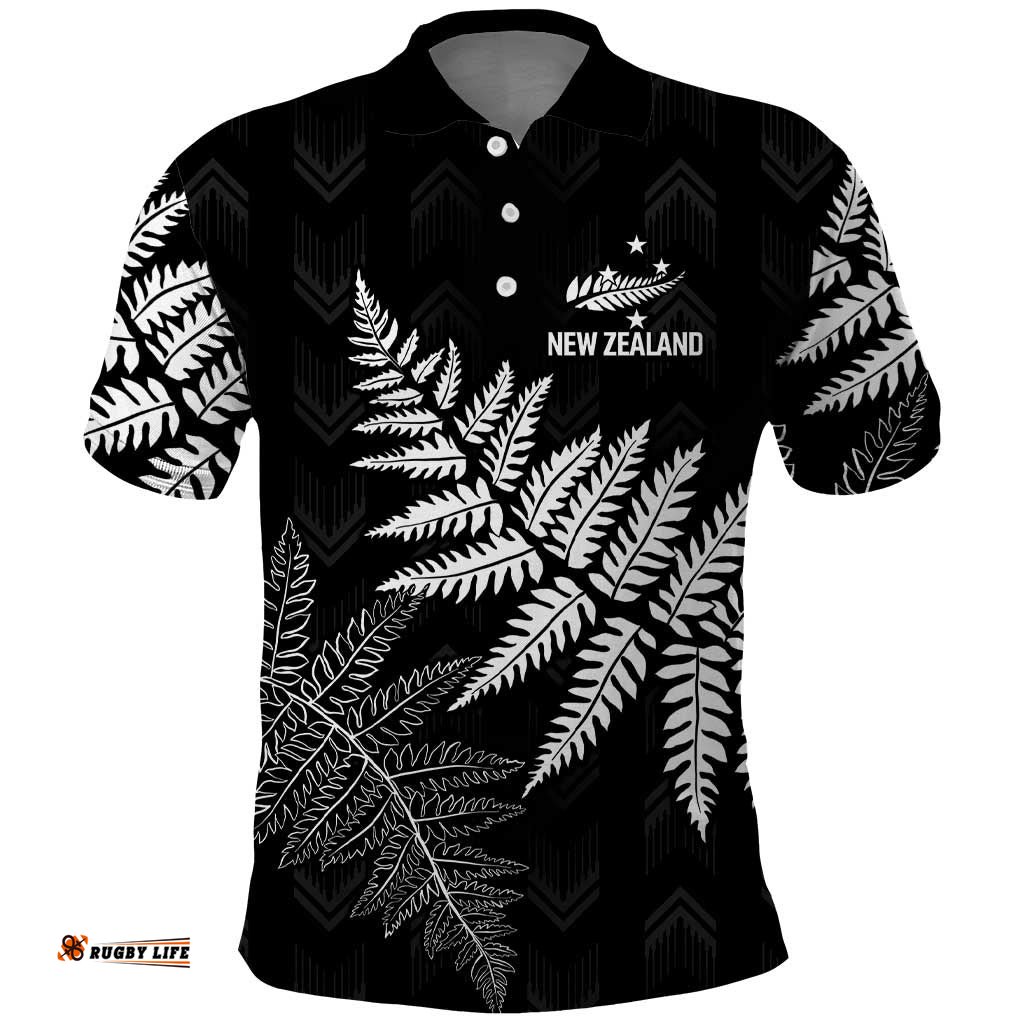 New Zealand Lawn Bowls Personalized Polo Shirt Wrap-Around Silver Fern LT7