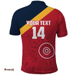 Custom South Australia Cricket Polo Shirt Go Champions - Aboriginal Art LT14