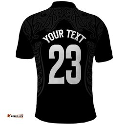 New Zealand Basketball Ta Moko Tribal Custom Polo Shirt LT03