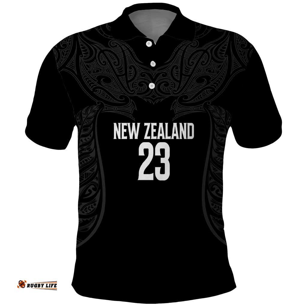 New Zealand Basketball Ta Moko Tribal Custom Polo Shirt LT03