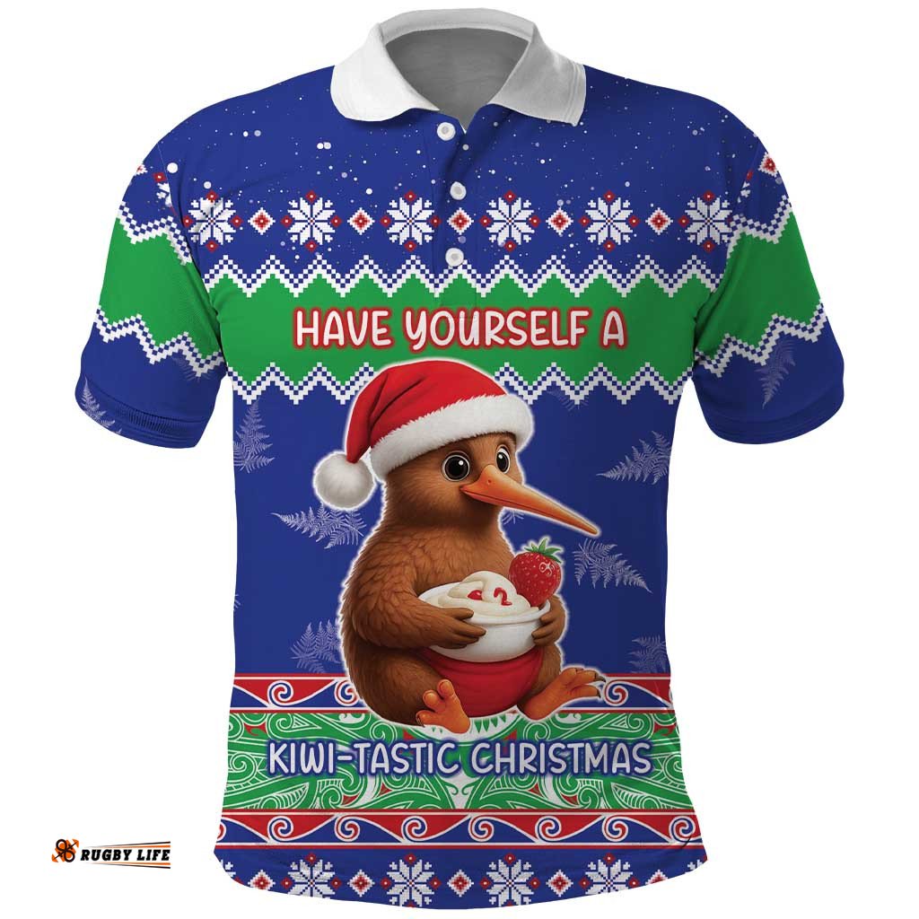 New Zealand Christmas Polo Shirt Have Yourself A Kiwi-tastic Christmas LT05