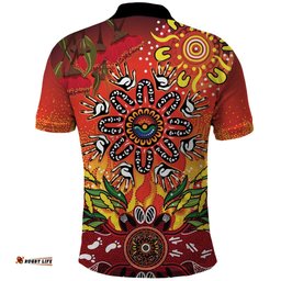 NAIDOC Week 2026 Polo Shirt 50 Years of Deadly Aboriginal Dot Art LT9