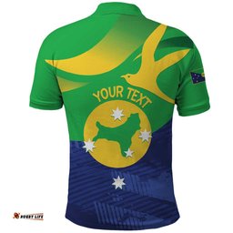 Personalised Australia Christmas Island Polo Shirt Wilayah Pulau Krismas Flag Color LT14