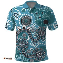 Personalised NAIDOC Week 50 Years Deadly Always Polo Shirt Teal Aboriginal Artwork Dot Painting LT9