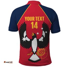 Custom South Australia Bowls Polo Shirt Go Champions SA Piping Shrike LT14