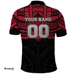 Personalized Essendon Bombers Polo Shirt Polynesian Tribal Pattern Heritage Football TS04
