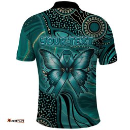 Personalised Ovarian Cancer Awareness Polo Shirt This Is What A Fighter Looks Like DT05