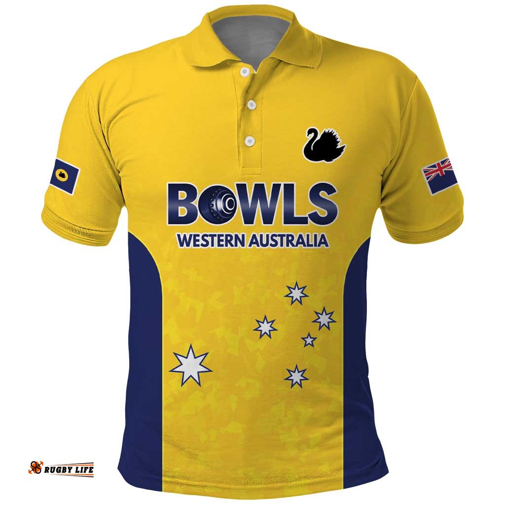 Western Australia Lawn Bowls Custom Polo Shirt Aussie Minimalist Style LT9