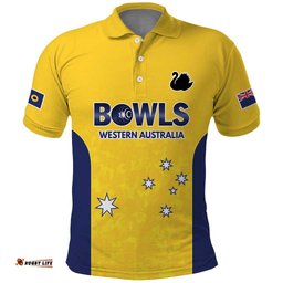 Western Australia Lawn Bowls Custom Polo Shirt Aussie Minimalist Style LT9