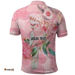 Personalized Pink Galah Fight for Hope and Healing Polo Shirt Australias Breast Cancer Awareness LT9