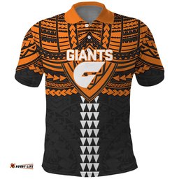 Personalized GWS Giants Polo Shirt Polynesian Tribal Pattern Heritage Football TS04