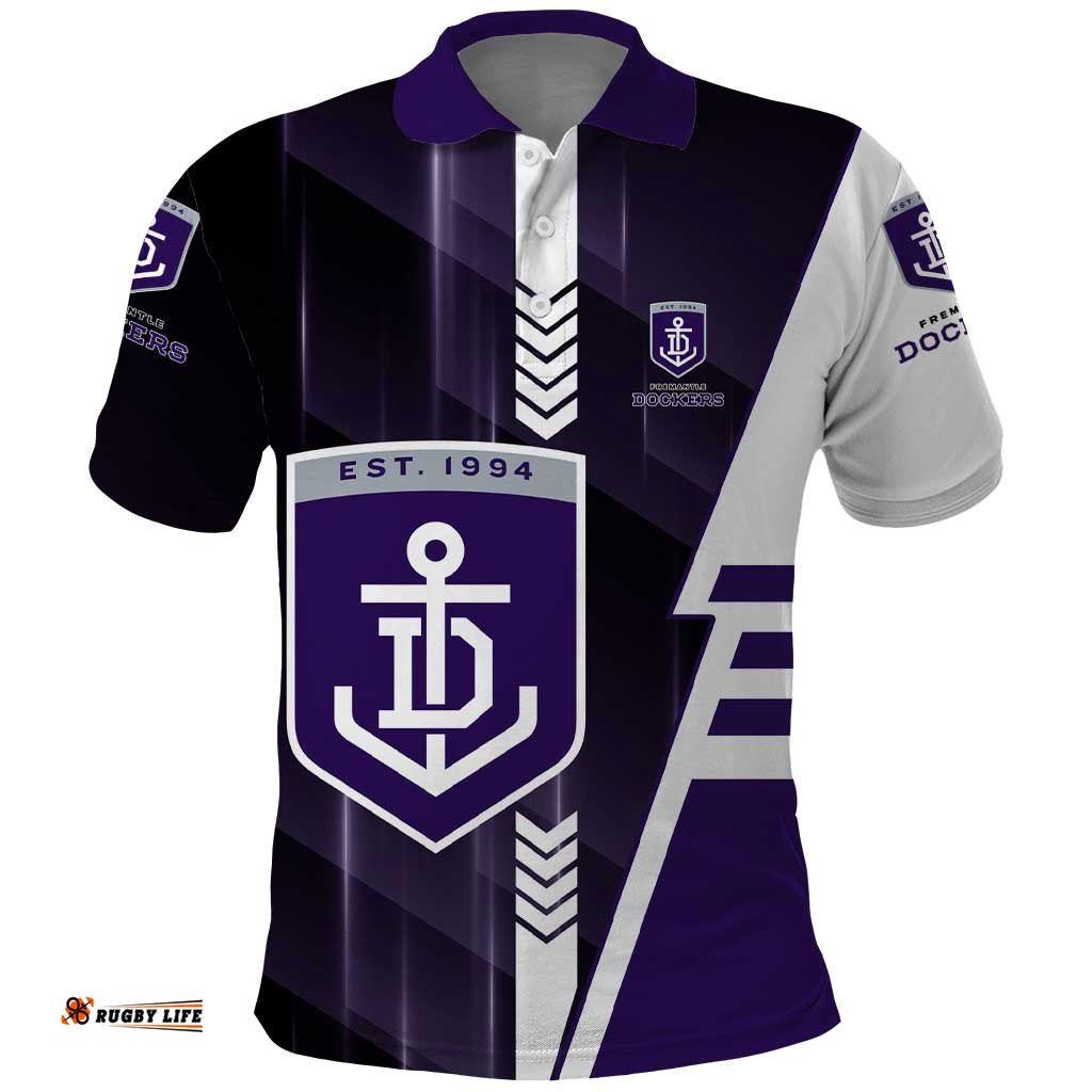 Personalized Fremantle Dockers Polo Shirt Modern Geometric Sports Graphic Style TS04