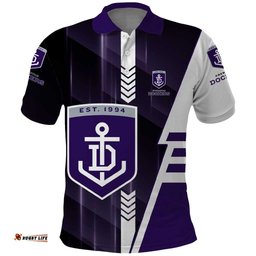 Personalized Fremantle Dockers Polo Shirt Modern Geometric Sports Graphic Style TS04