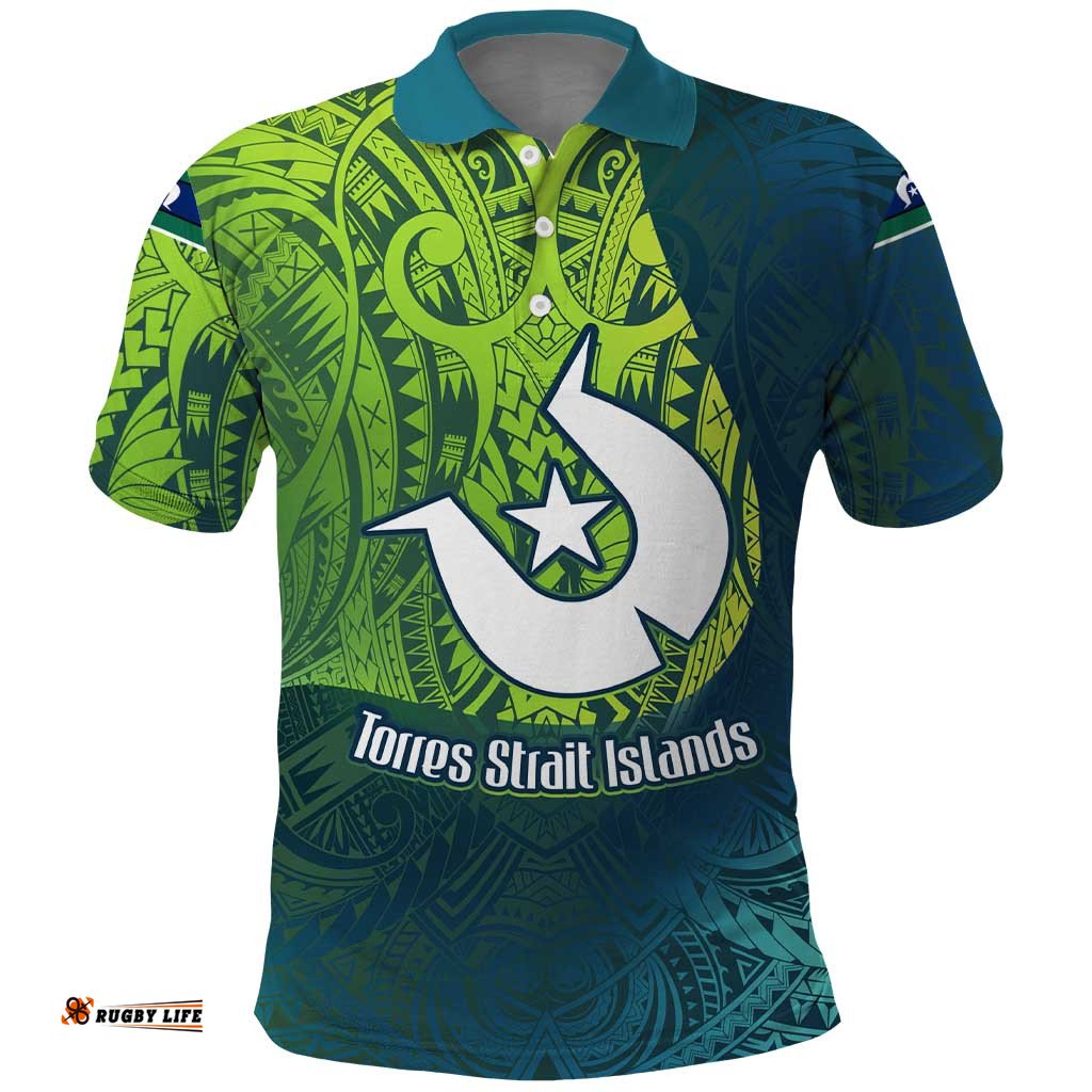 Torres Strait Islands Polo Shirt Vibrant Polynesian Tribal Pattern Art TS04