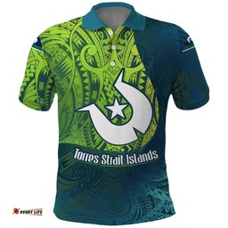 Torres Strait Islands Polo Shirt Vibrant Polynesian Tribal Pattern Art TS04