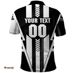 Personalized Collingwood Magpies Polo Shirt Modern Geometric Sports Graphic Style TS04