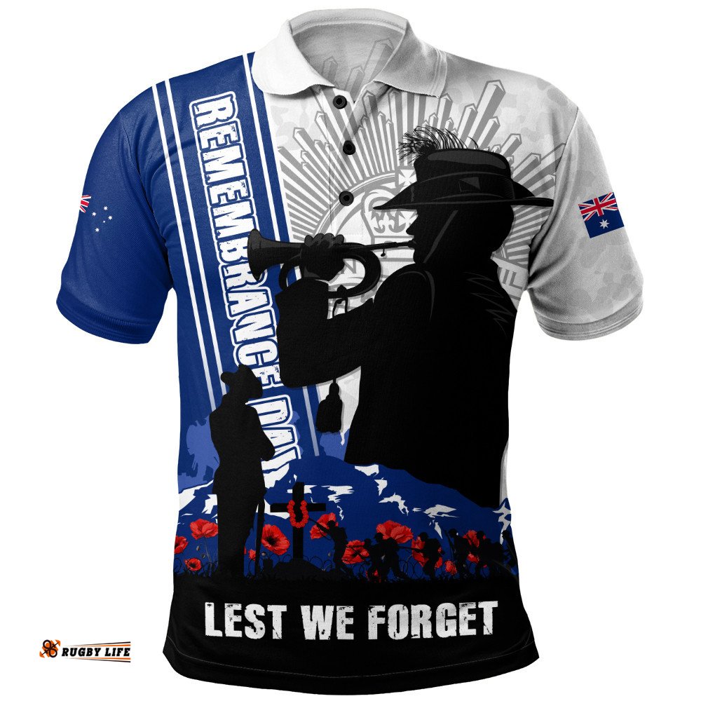 Australia Polo Shirt Remembrance Day Australia Field Of Poppies