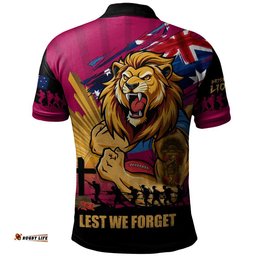 Brisbane Lions Polo Shirt ANZAC Day Honour And Football Legacy